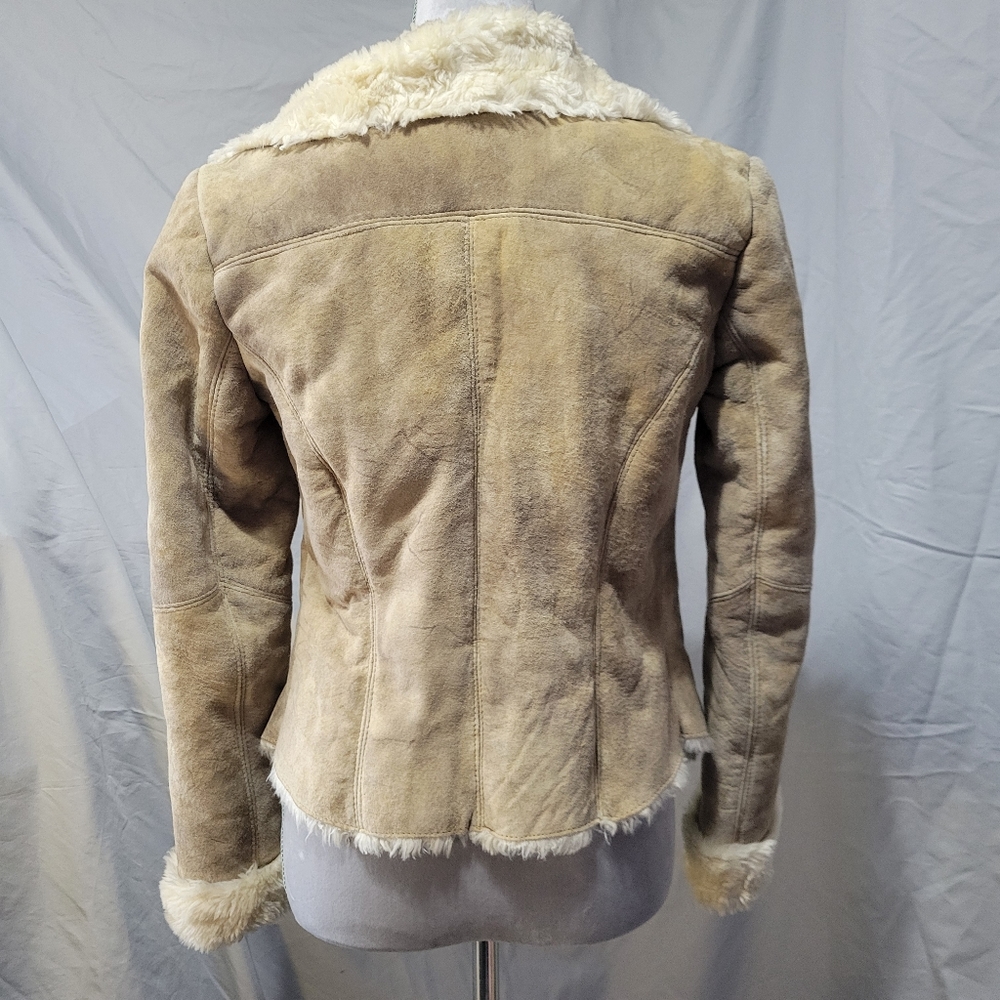 Express Short Shearling Coat Jacket - image 4